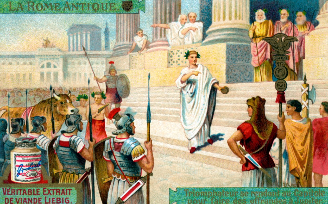 Römischer Triumph - Zivilzeremonie/Religiöses Ritual von Unbekannter Künstler