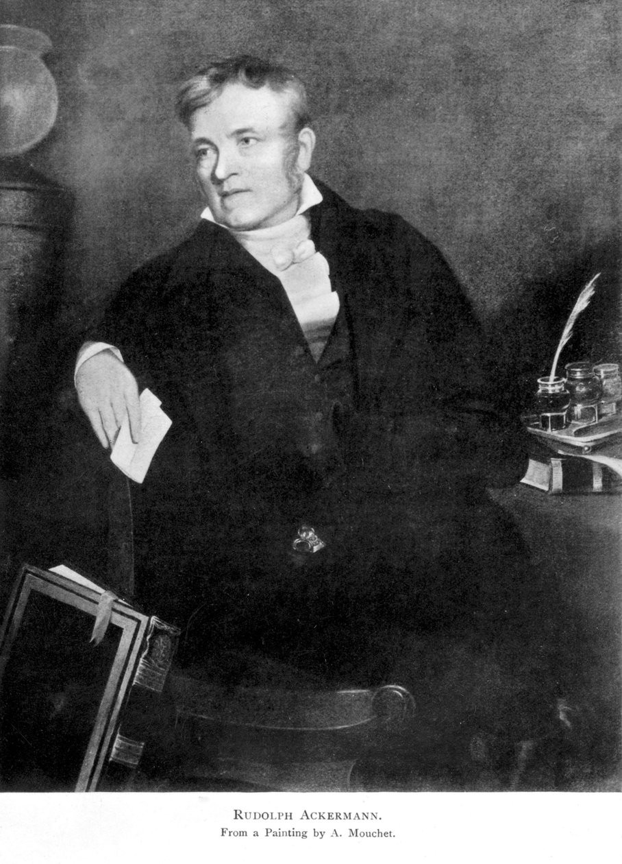Rudolph Ackermann, deutscher Verleger, frühes 19. Jahrhundert von Unbekannt