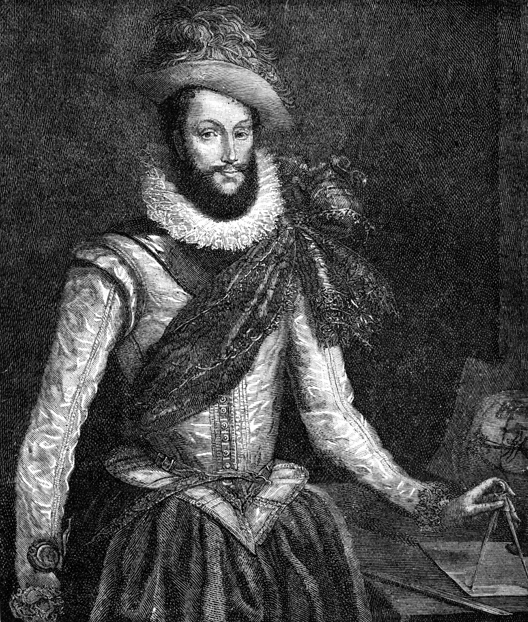 Sir Walter Raleigh von Unbekannter Künstler