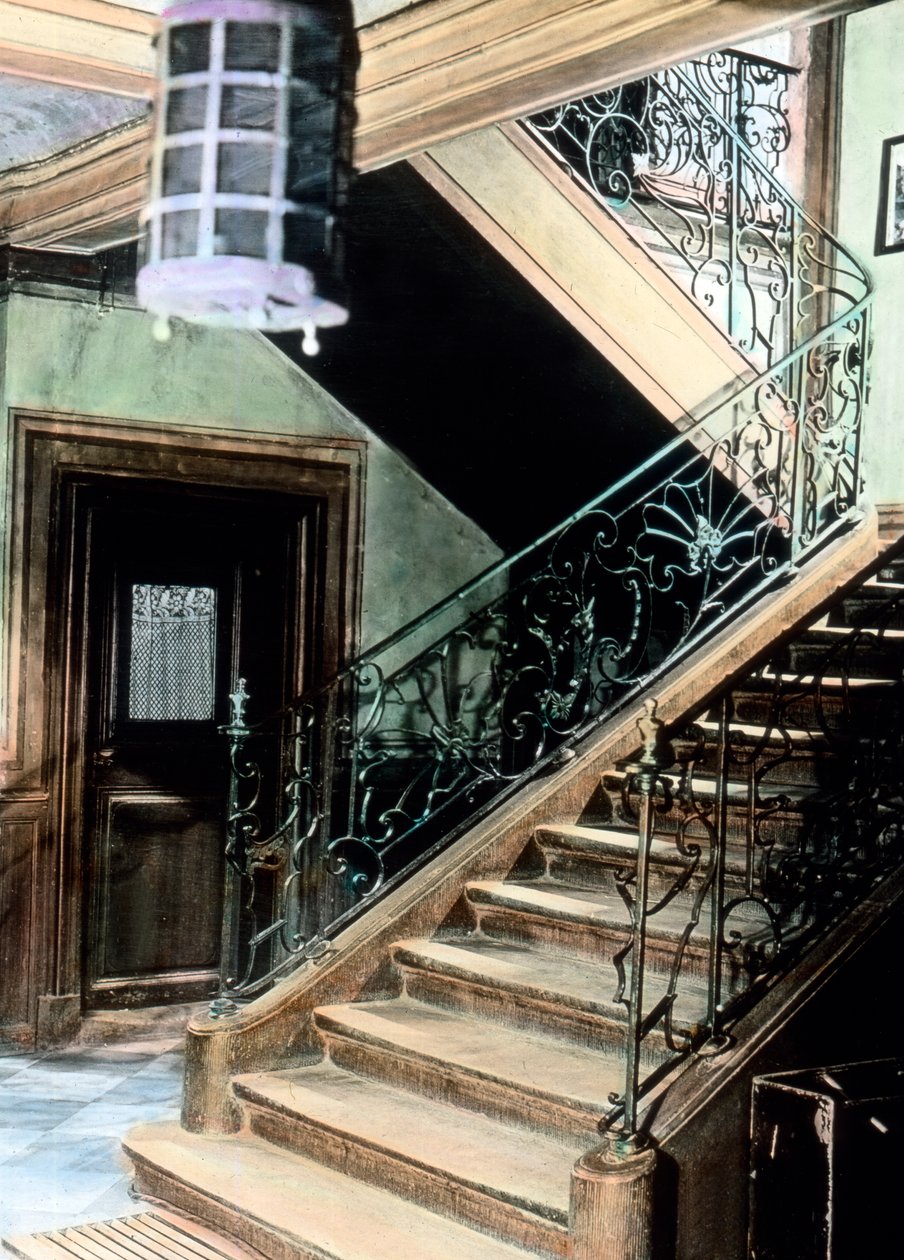 Treppe im Goethehaus von Unbekannter Künstler