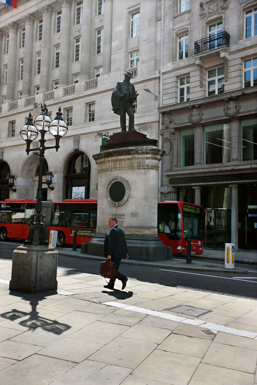 Statue von James Henry Greathead, London (Foto) von Unbekannt