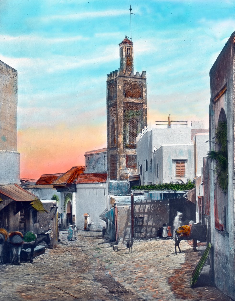 Tanger, die Große Moschee von Unbekannter Künstler