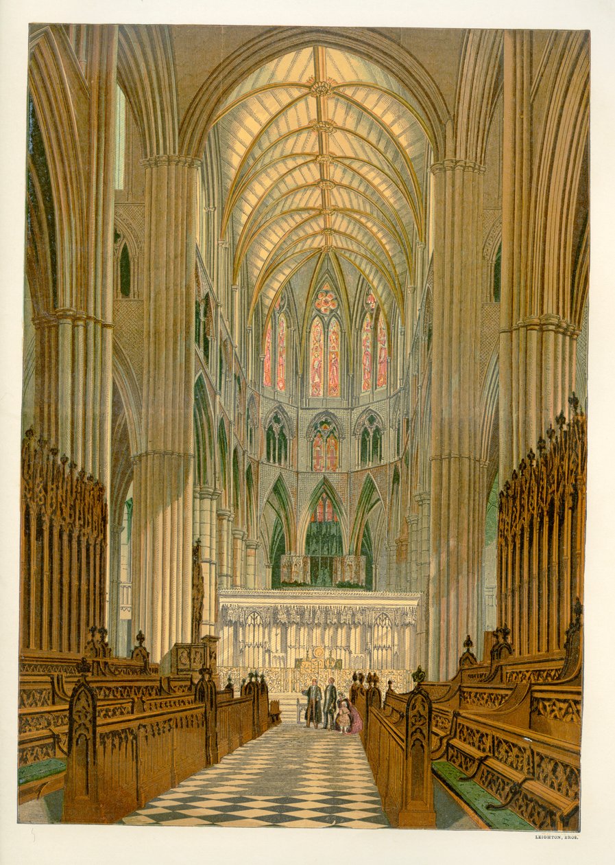 Der Chor - Westminster Abbey von Unbekannter Künstler
