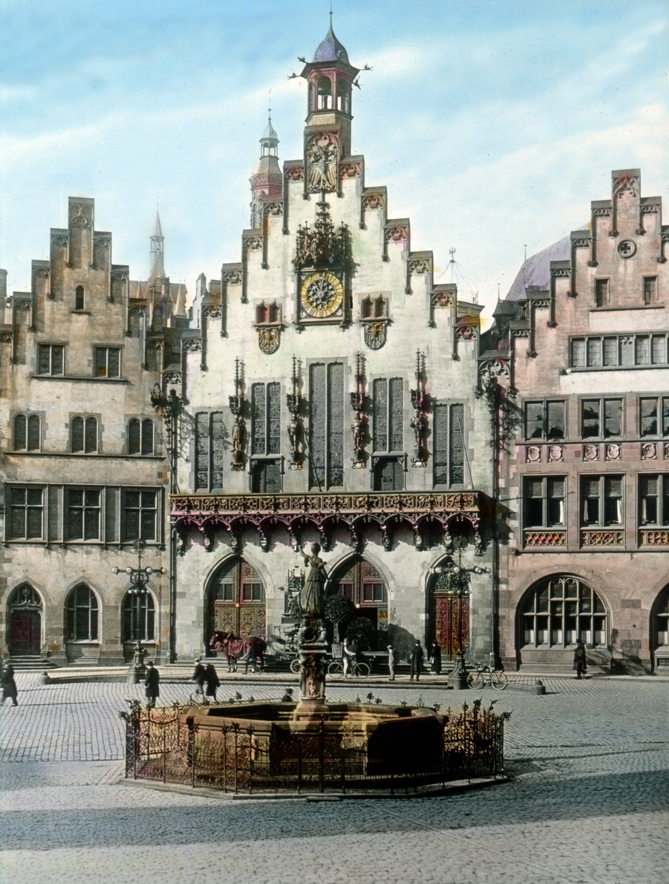 Das Frankfurter Rathaus heißt Römer von Unbekannter Künstler
