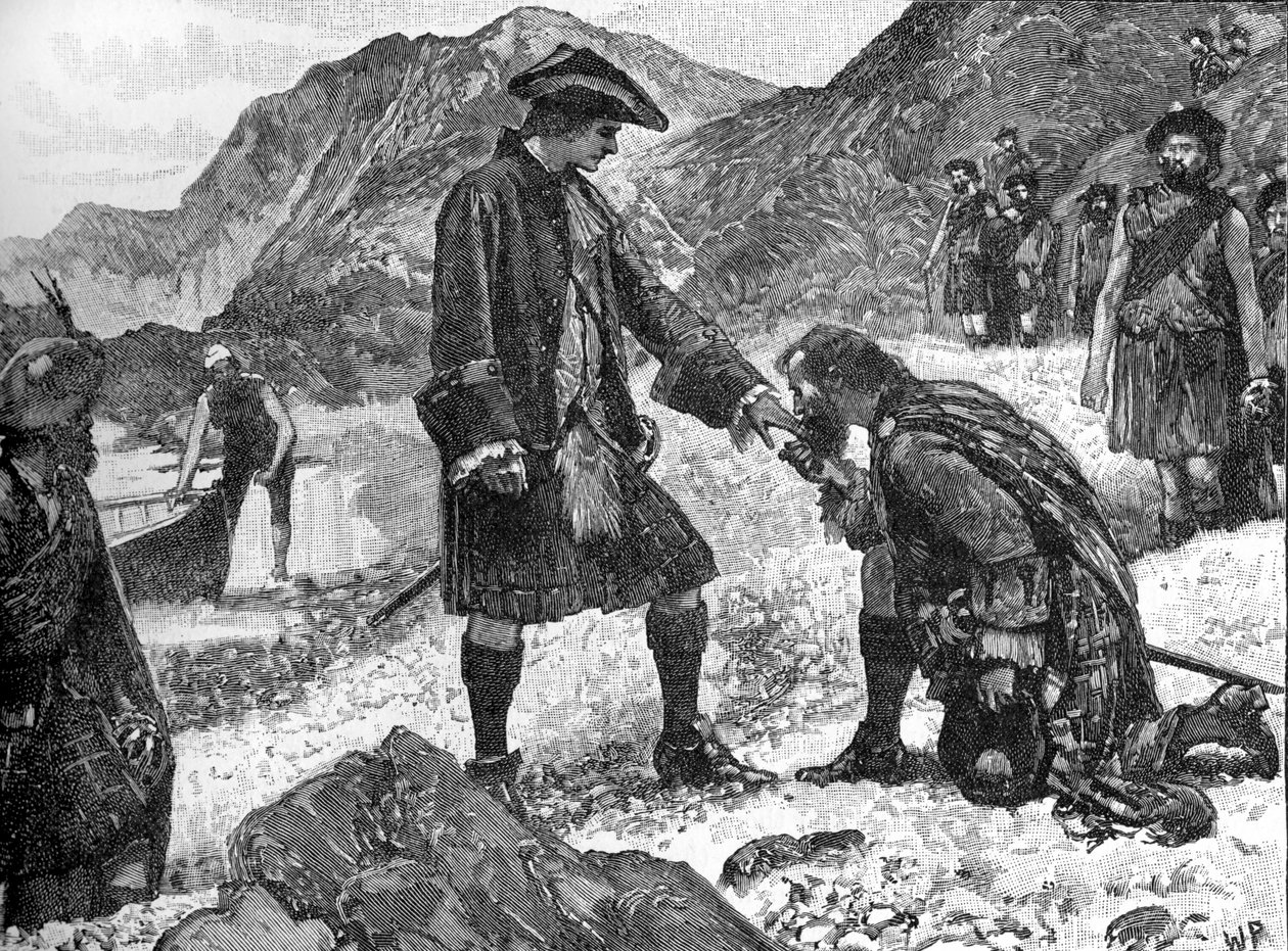 Die Landung von Prinz Charlie von Unbekannter Künstler