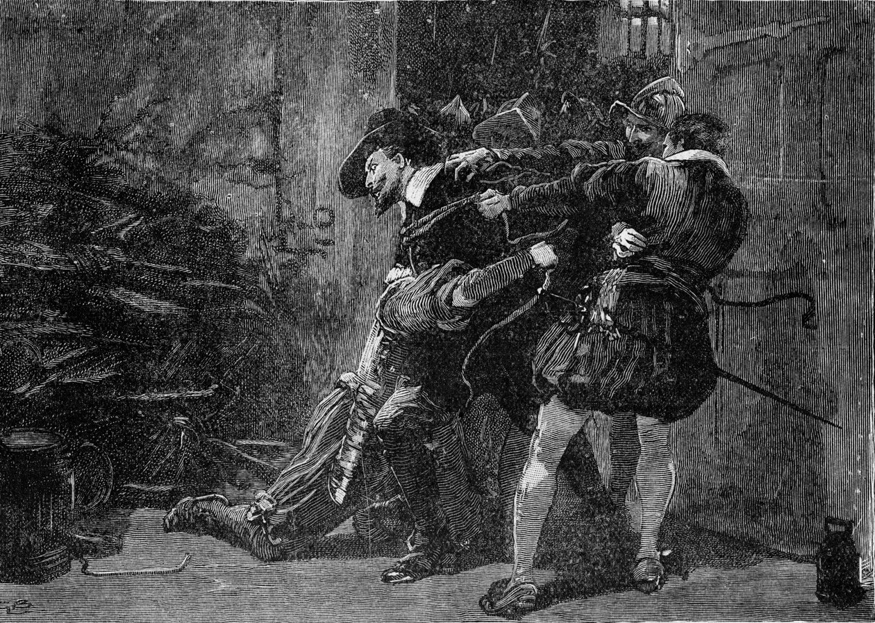 Die Verhaftung von Guy Fawkes von Unbekannter Künstler