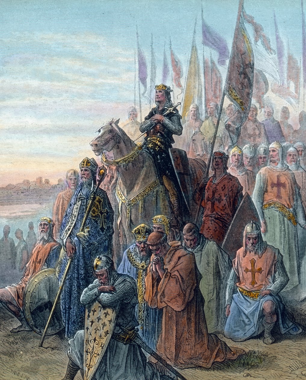 Die Landung in Damiette von Unbekannter Künstler