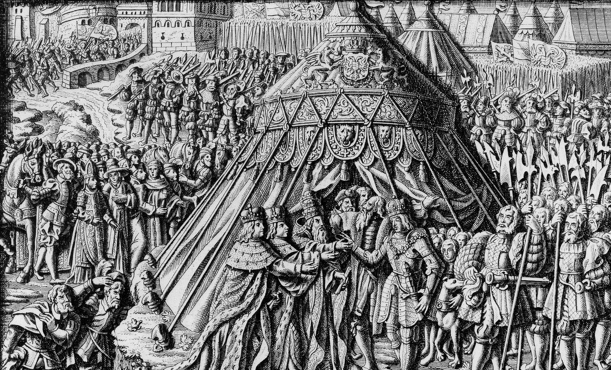 Der Vertrag von Cambrai, 10. Dezember von Unbekannter Künstler