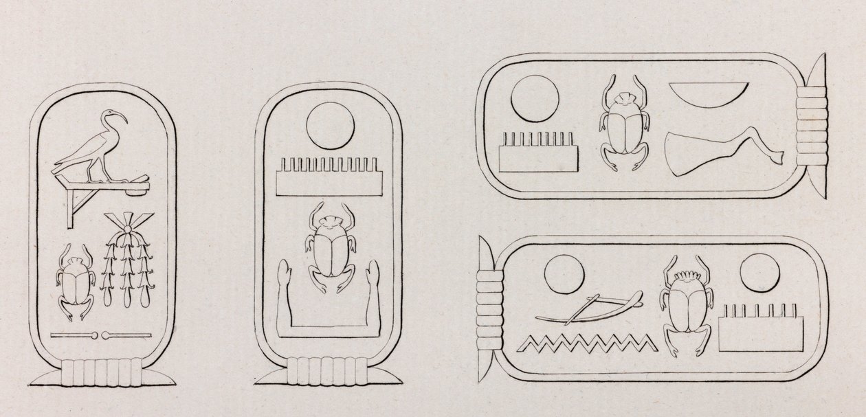 Theben: Hieroglyphen (Nahaufnahme) von Unbekannt