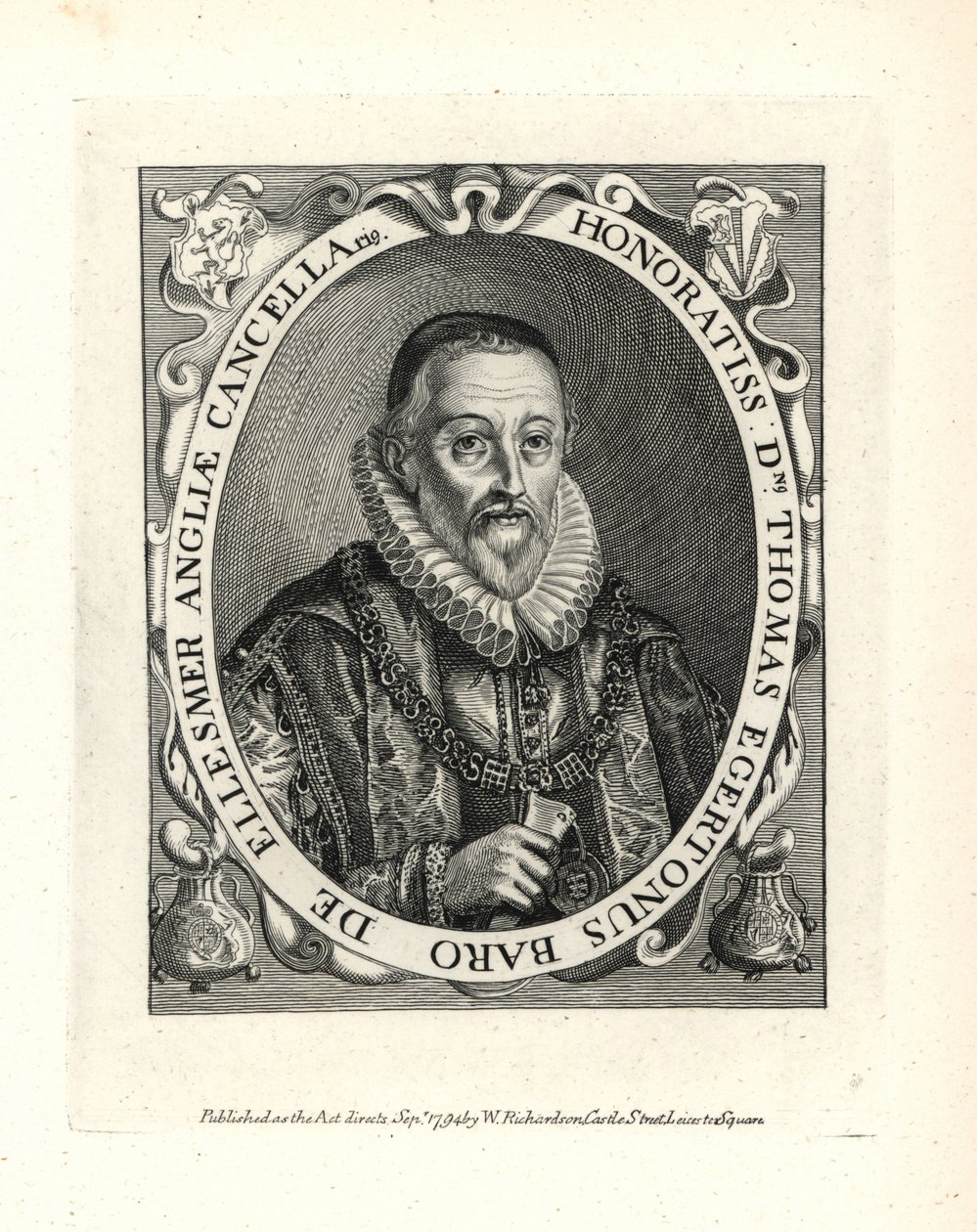 Thomas Egerton (1540-1617) von Unbekannter Künstler