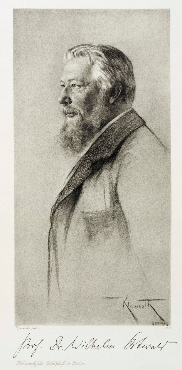 Wilhelm Ostwald, lettischer Chemiker, um 1910 von Unbekannt