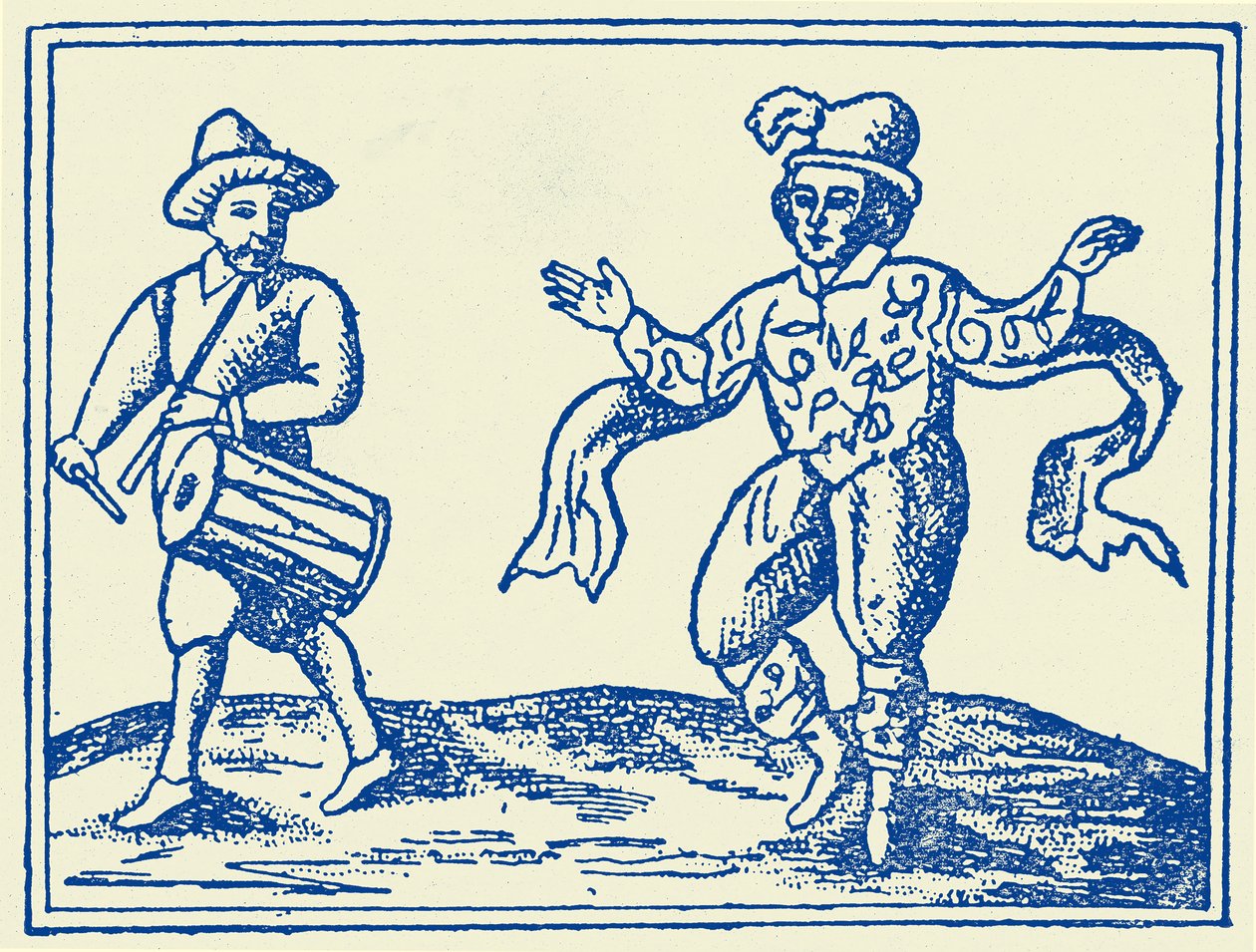 William Kempe tanzt den Morris von Unbekannter Künstler