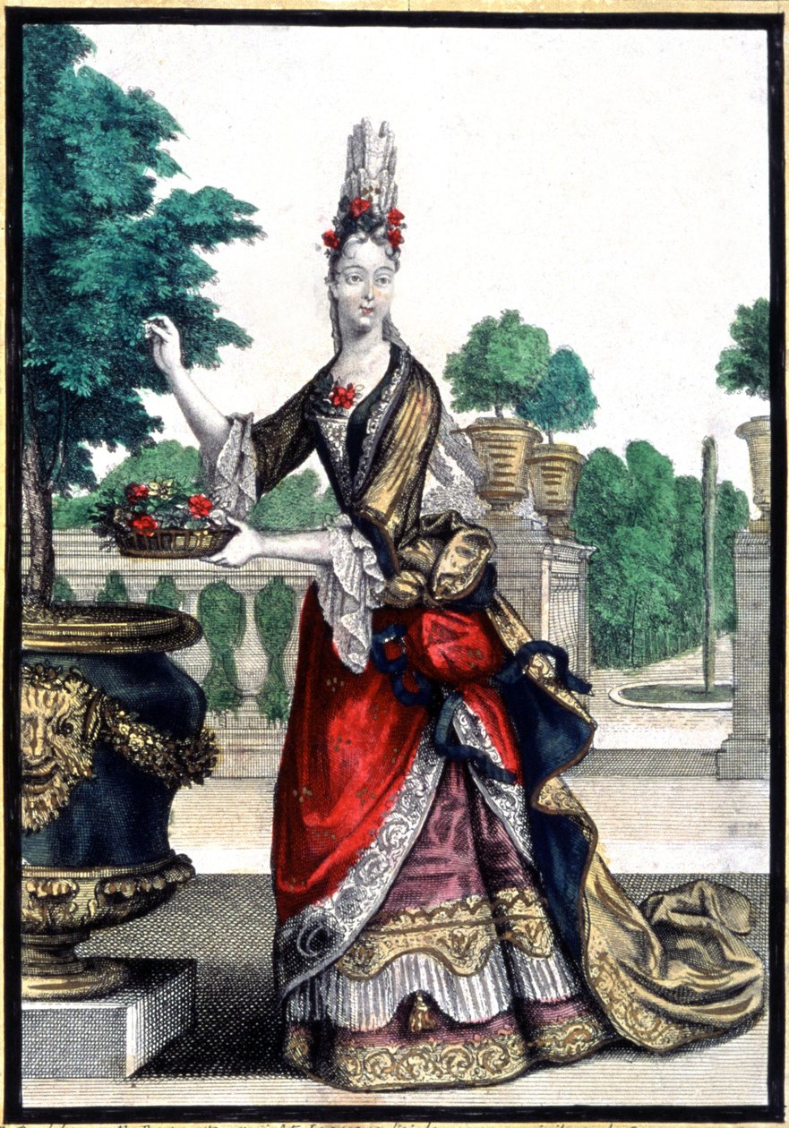 Winter (Allegorie), Mitte des 17. Jahrhunderts (Gravur) von Unbekannter Künstler