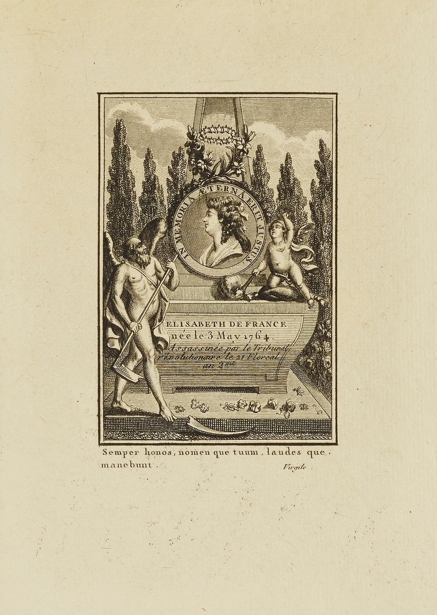 Elisabeth von Frankreich, in Memoria von Unidentified