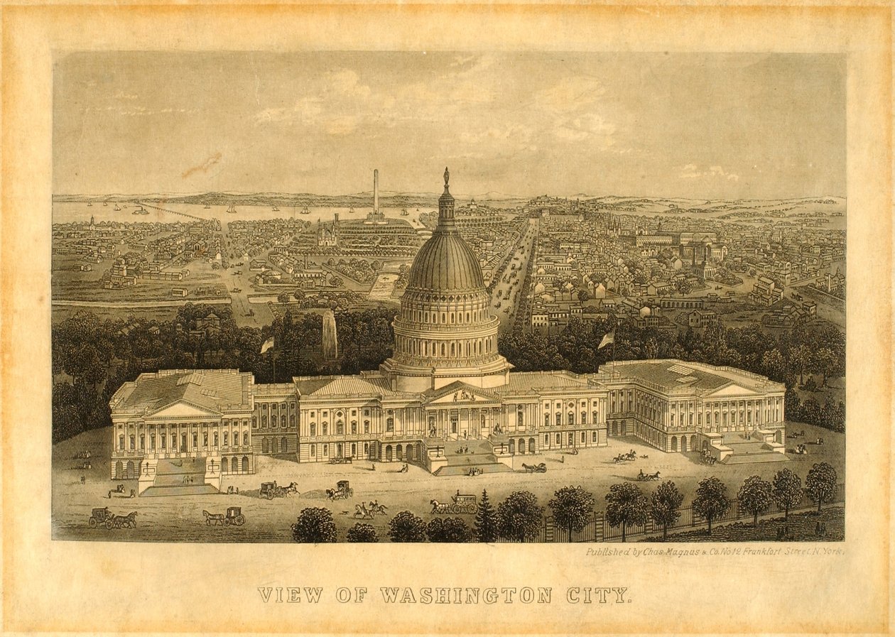 Ansicht von Washington City von Unidentified