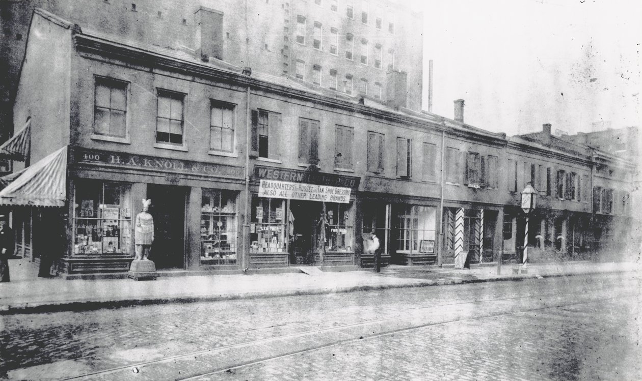 Südwestecke von Morgan (Delmar) und Fourth Streets von Unknown