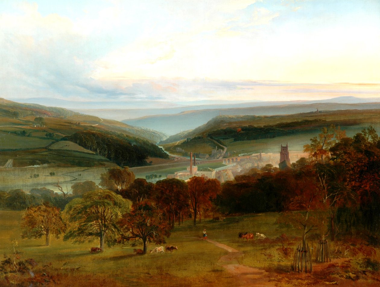 Sowerby Bridge von Pye Nest, 1840 von Unknown