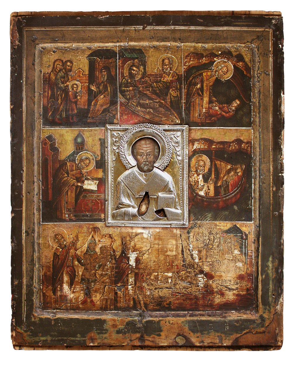 Velikorezkaya Ikone des Hl. Nikolaus, Russland von Unknown