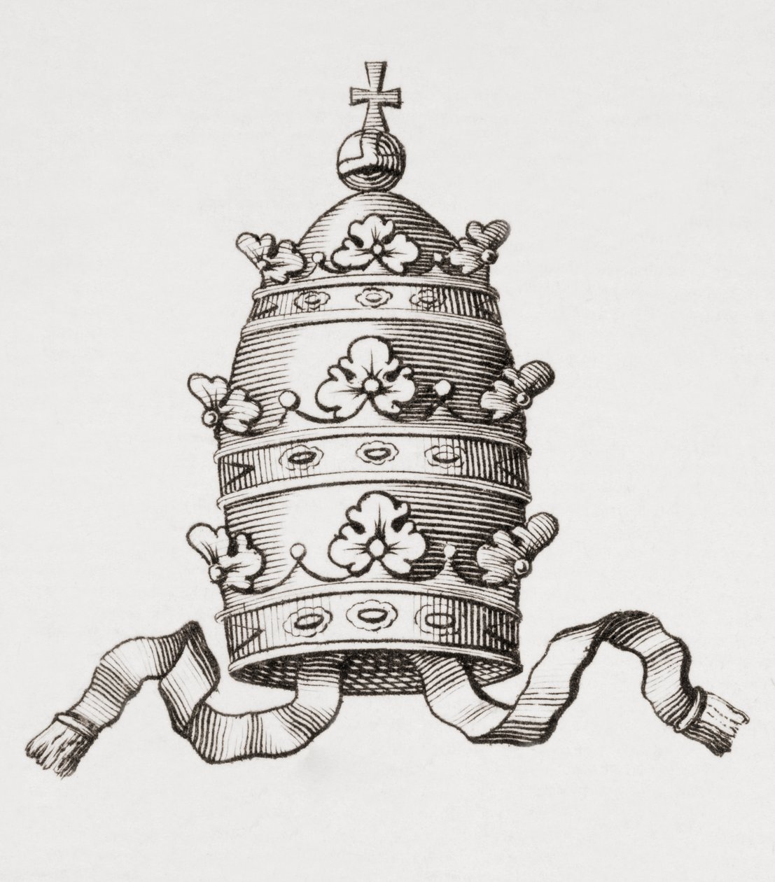 Päpstliche Tiara oder Triregnum von Unbekannt Unbekannt
