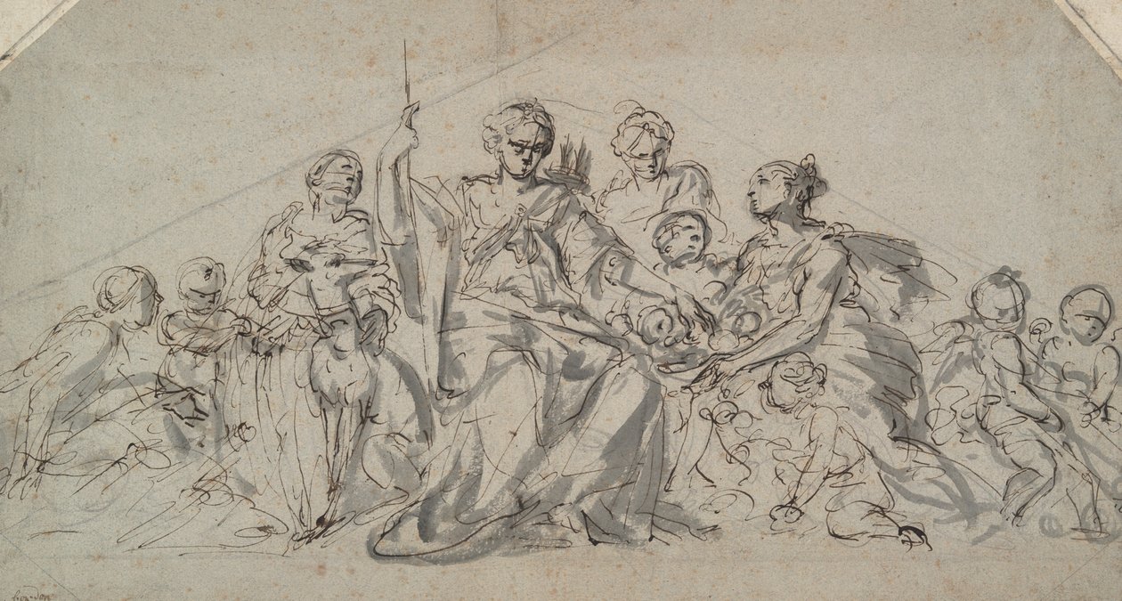 Diana mit Nymphen und Putti von Unknown