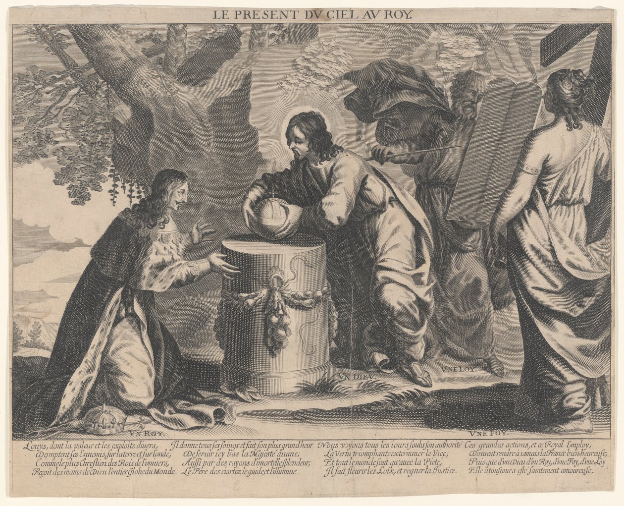 Das Geschenk des Himmels an den König von Unknown