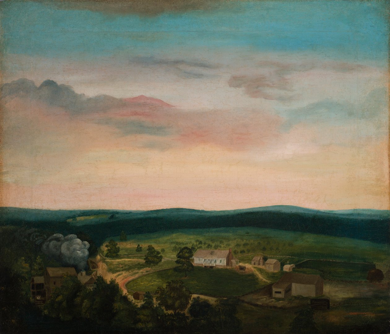 Porträt von Cresswell Farm von Unknown