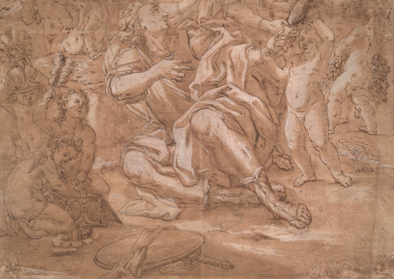 Rinaldo in den Armen von Amida von Unknown