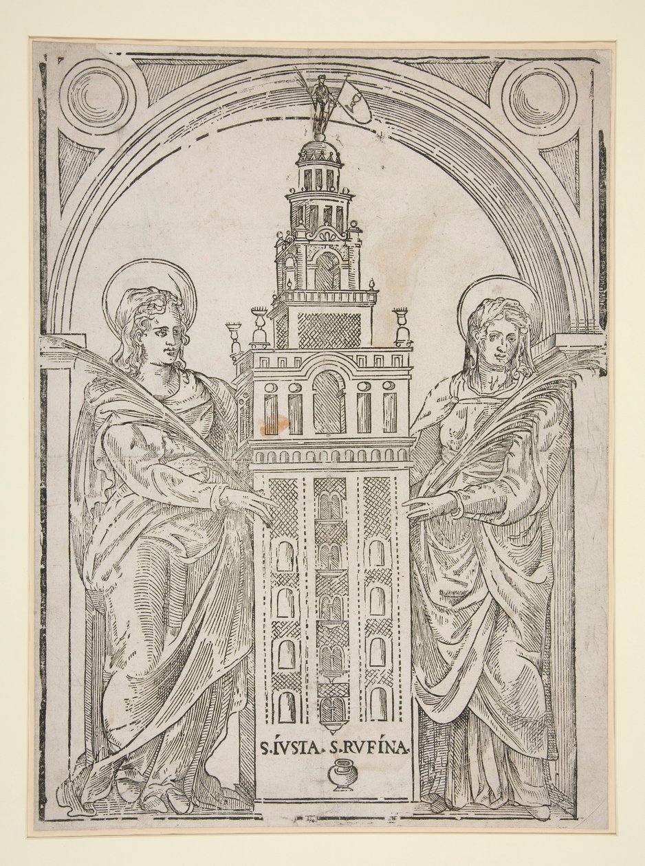Die heiligen Justa und Rufina von Unknown