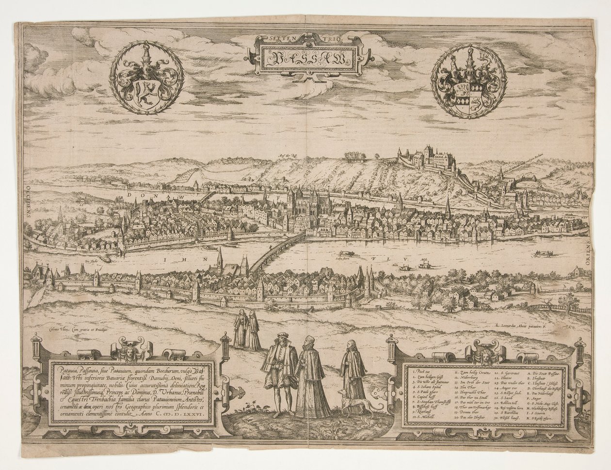 Ansicht von Passau von Unknown