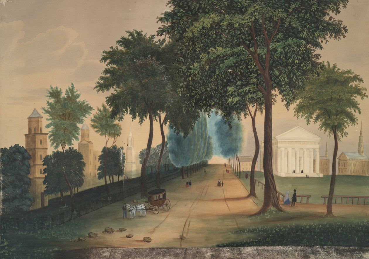 Yale College und State House von Unknown