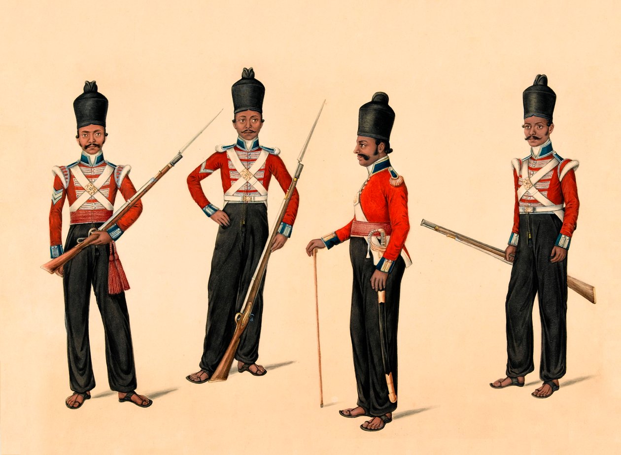 40. Madras Native Infantry, ca. 1835 von Unknown