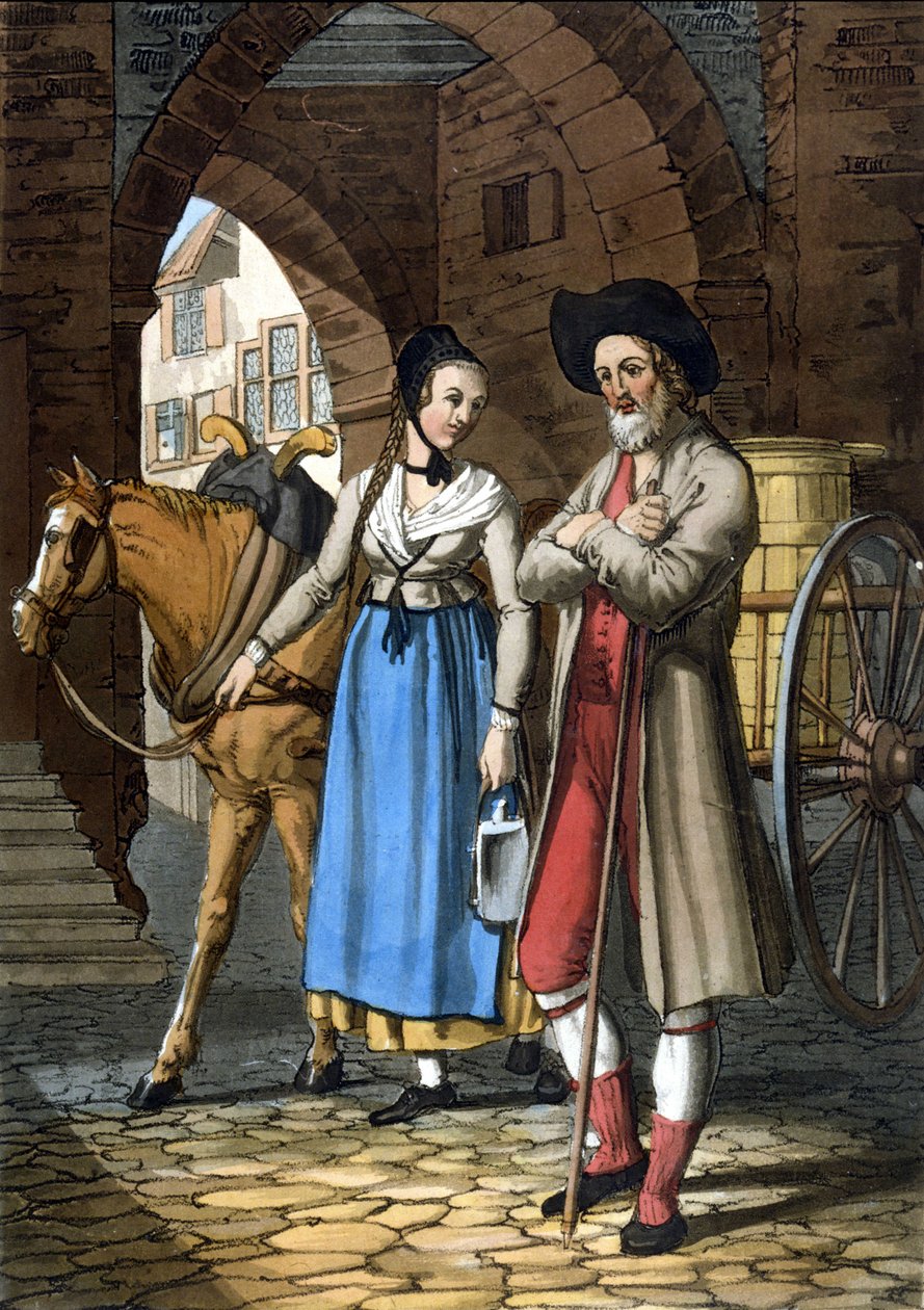 Täufer von Basel. 19. Jahrhundert. Lithographie von Unknown artist