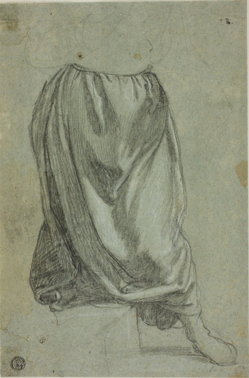 Draperie-Skizze von Unknown Florentine