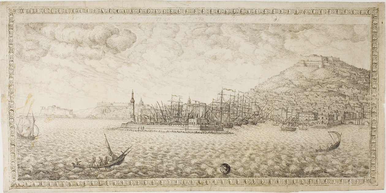 Hafen von Neapel von Unknown Italian