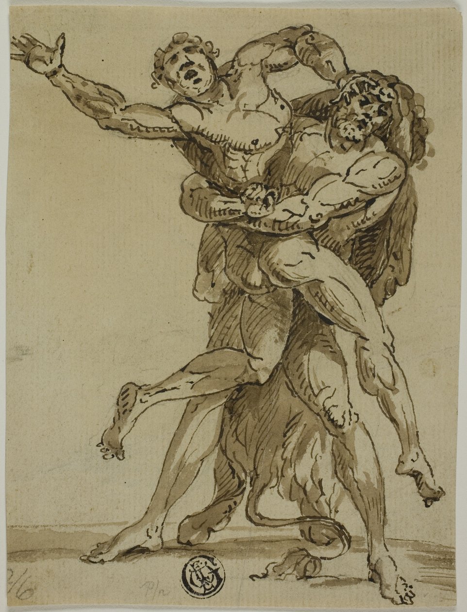 Herkules und Antäus von Unknown Italian