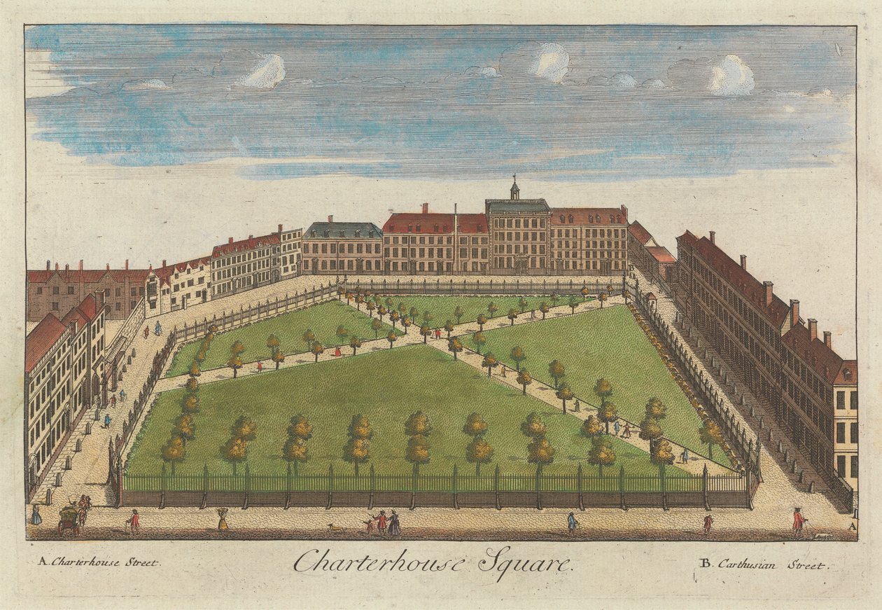 Charterhouse Square von Unknown artist