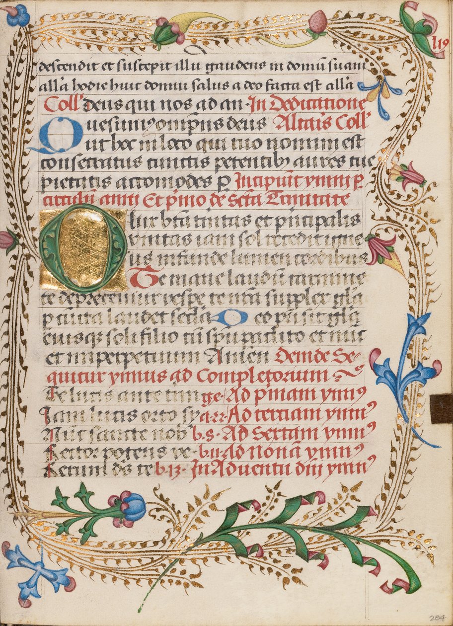 Geschmücktes Initial O von Unknown artist