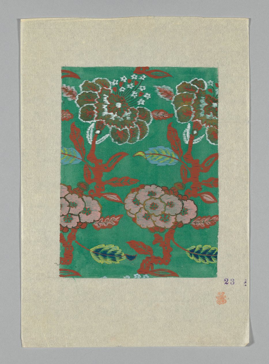 Design auf Papier von Unknown artist