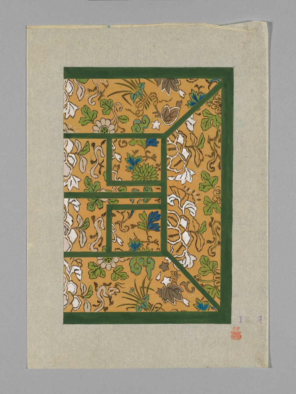Design auf Papier von Unknown artist