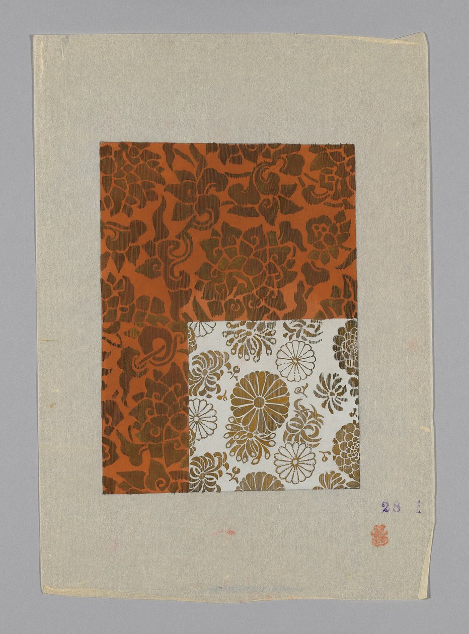 Design auf Papier von Unknown artist