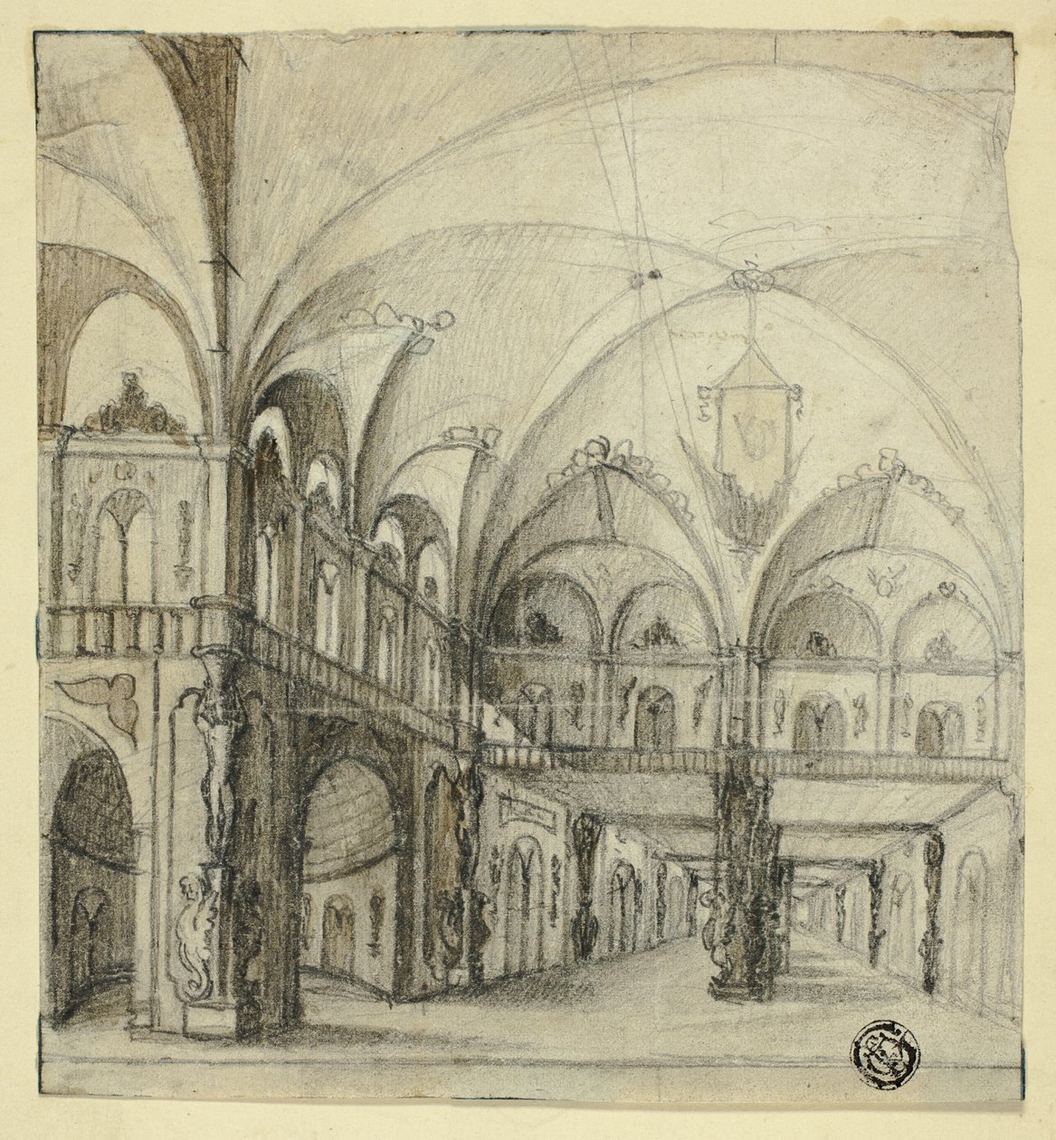 Fantastisches Interieur von Unknown artist
