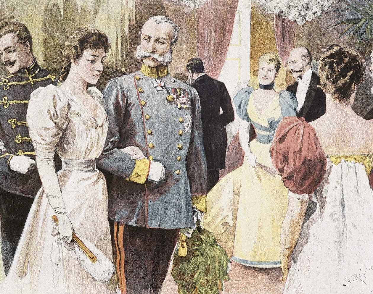 Feierlichkeiten in Österreich: Franz Joseph I. von Unknown artist