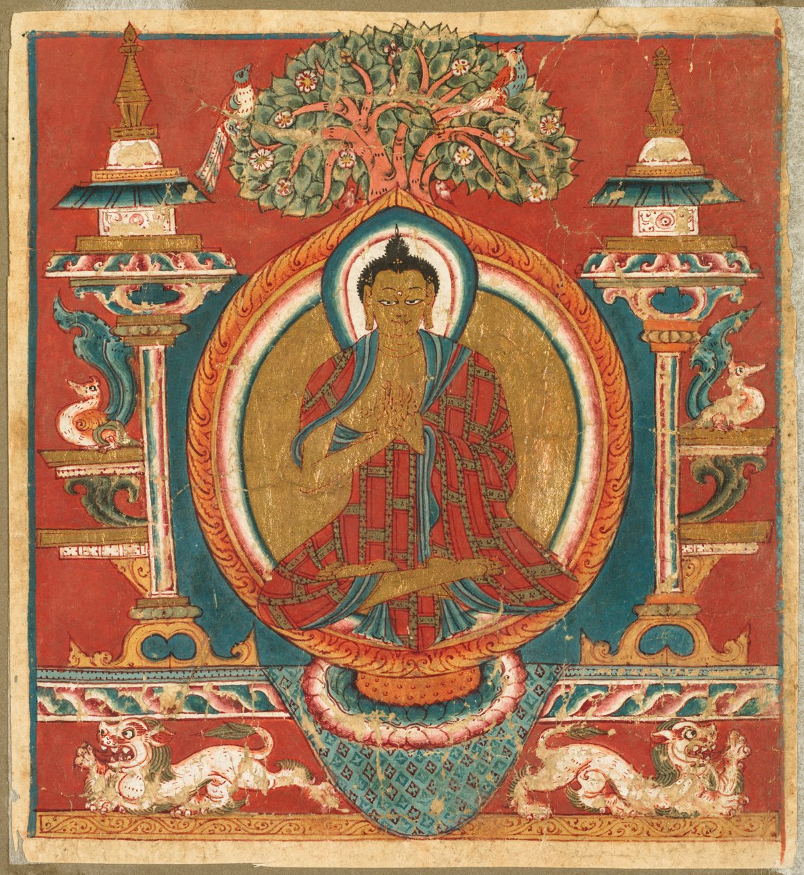 Predigt von Sakyamuni von Unknown artist