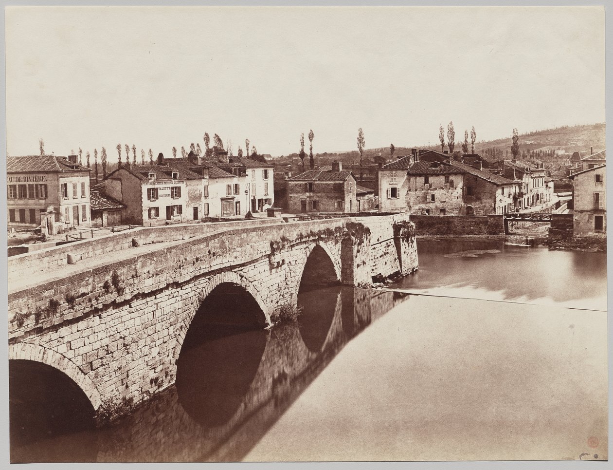 Périgueux. Die Tournepiche-Brücke, Oberseite von Unknown artist