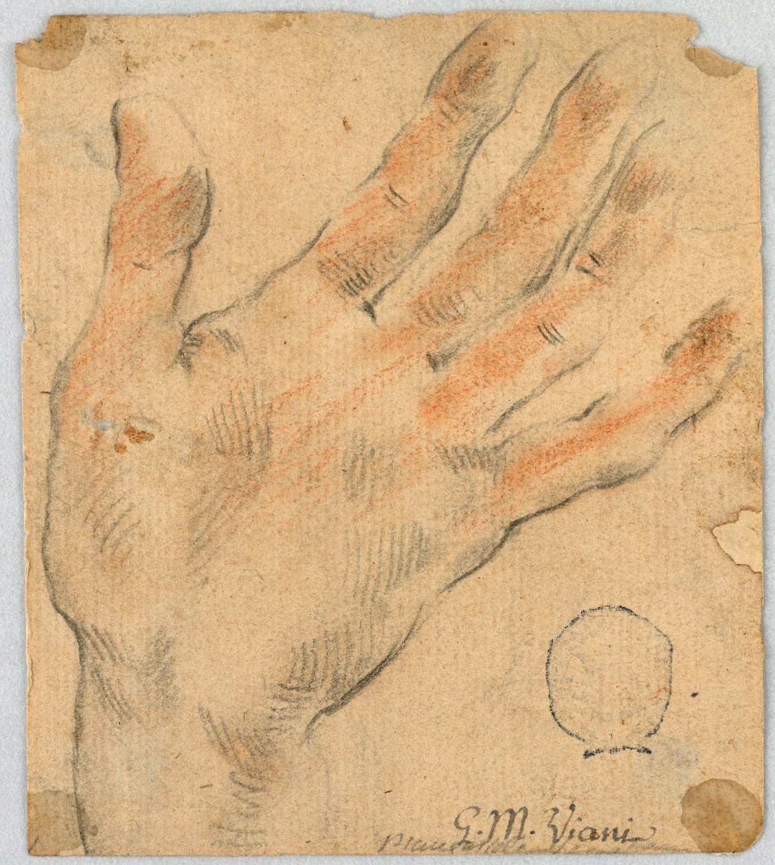 Studie: Eine linke Hand von Unknown artist