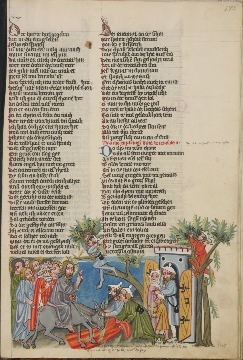 Der Einzug in Jerusalem von Unknown artist
