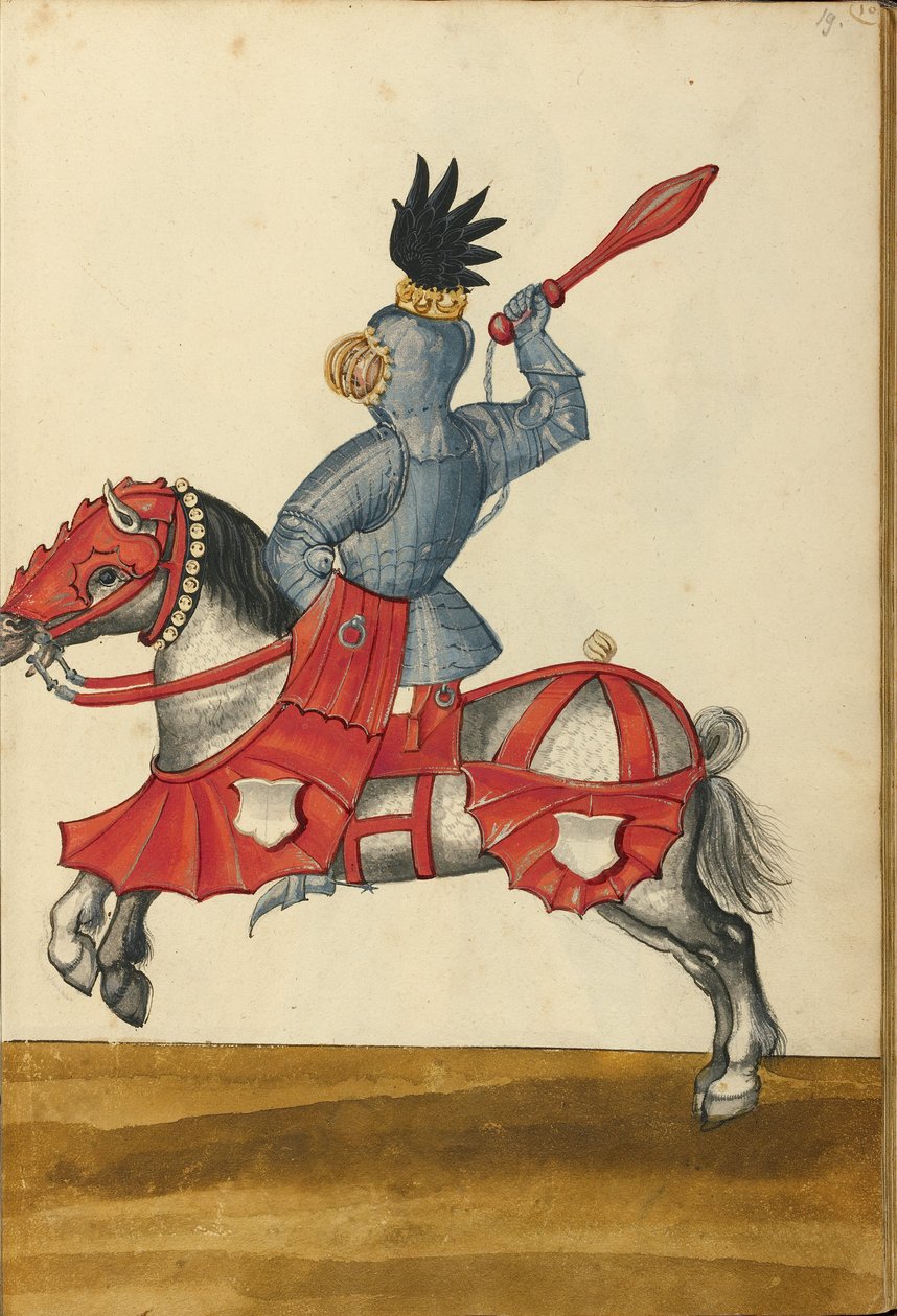 Ein Reiter in Rüstung von Unknown artist/maker