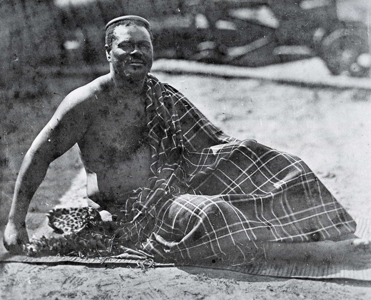 König Cetshwayo im Exil in Kapstadt von Unknown photographer