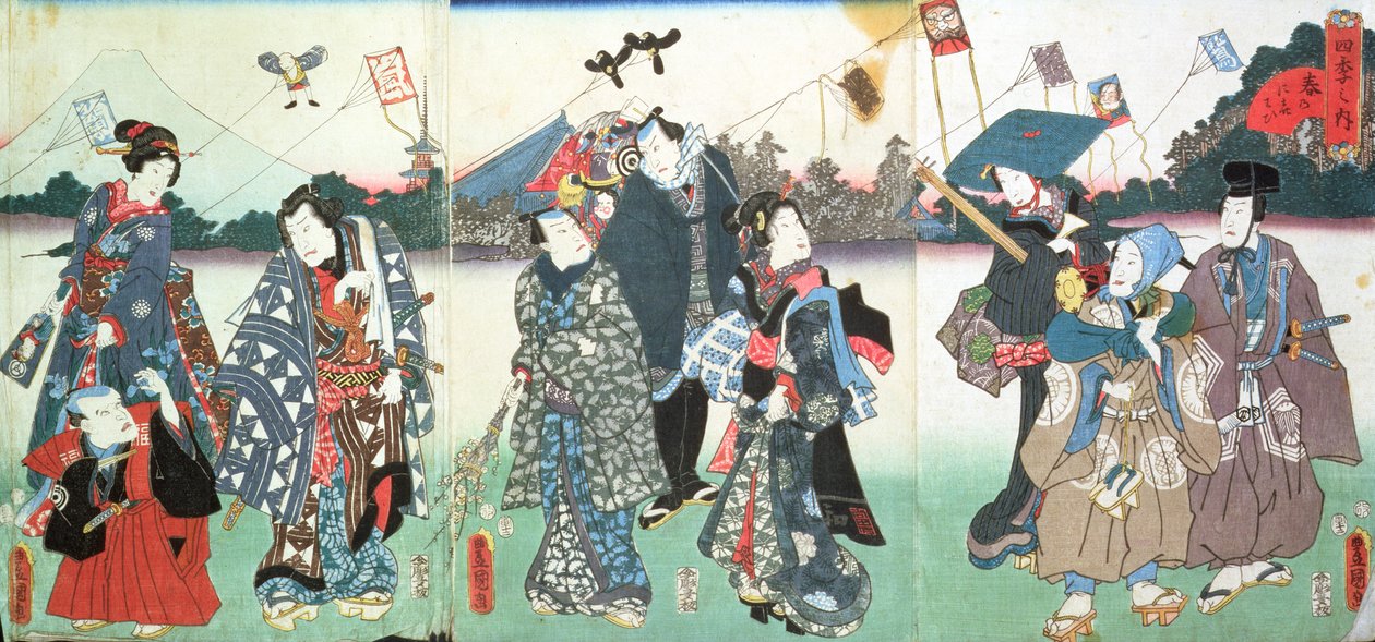 Neujahrsfest von Utagawa Kunisada