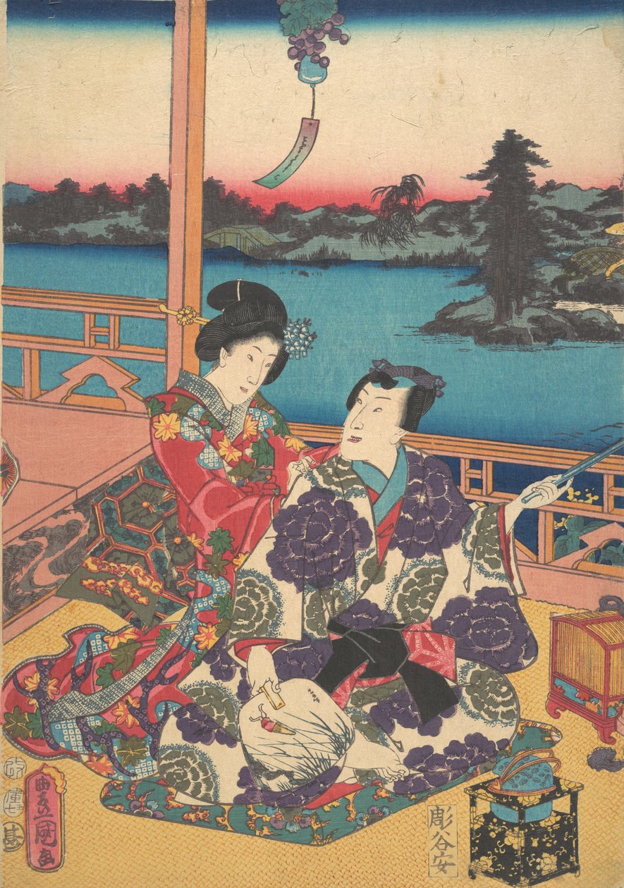 Druck von Utagawa Kunisada
